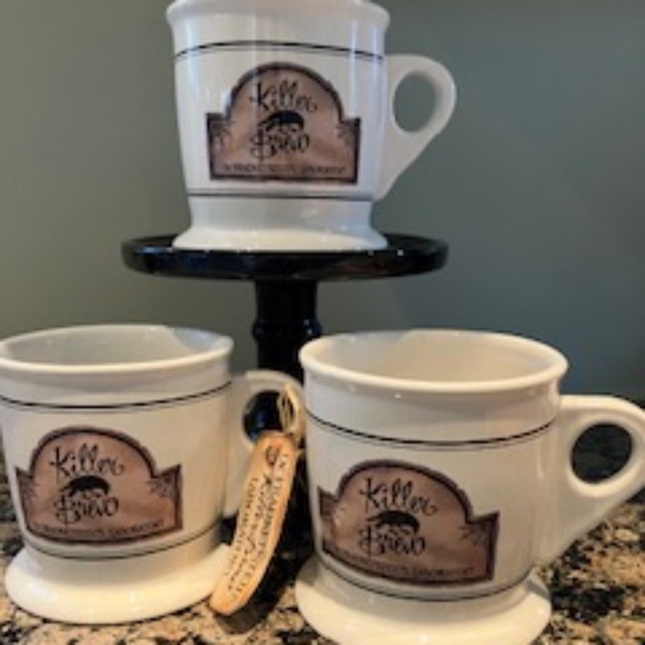 Set of 3 Dept56 Halloween Dr. Frankenstein's Killer Brew Coffee Mugs 56.59345 - Picture 1 of 5